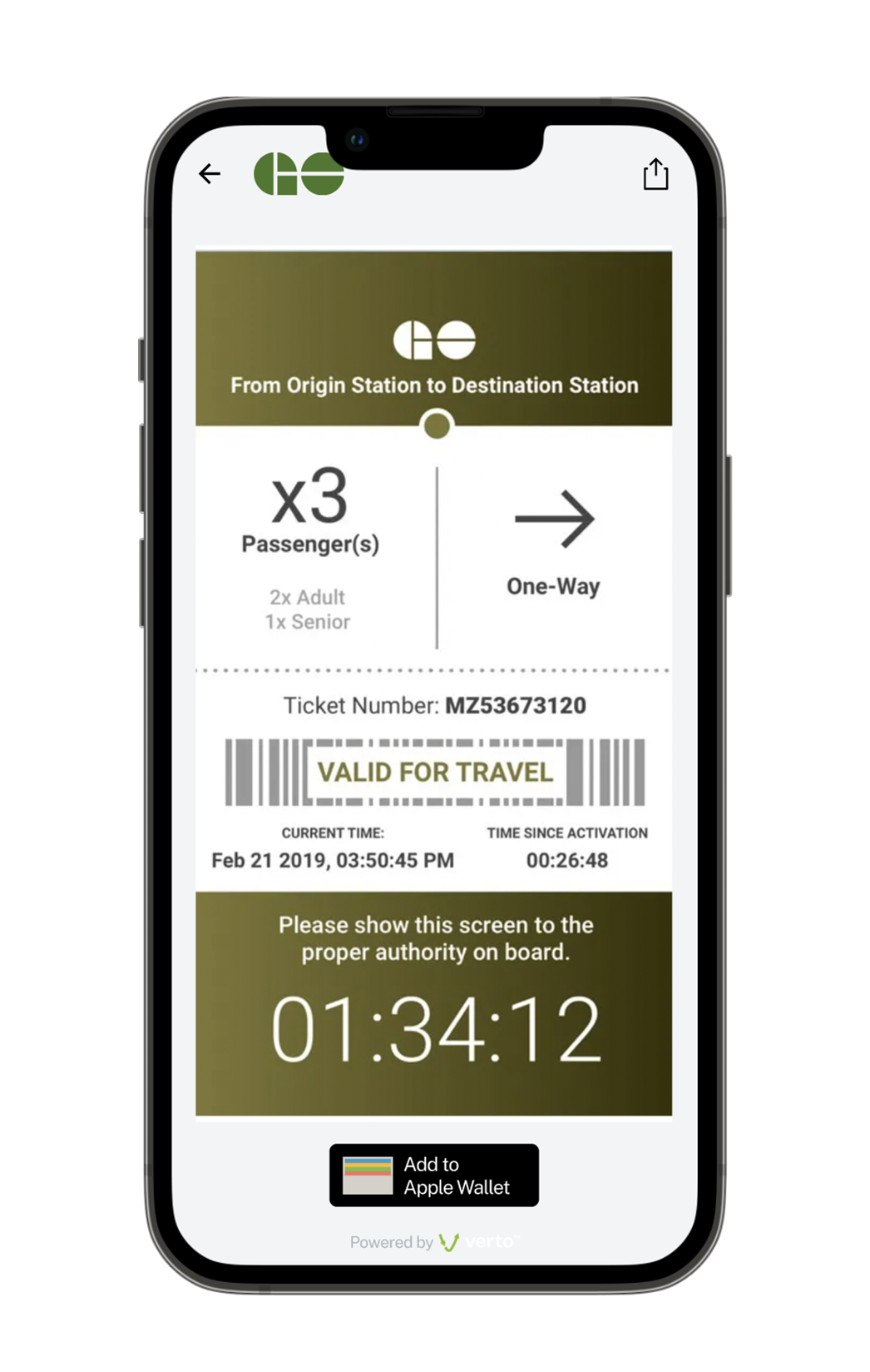 Buyers effortlessly find and access tickets and digital goods. Tickets can be added to Apple/ Google wallet.