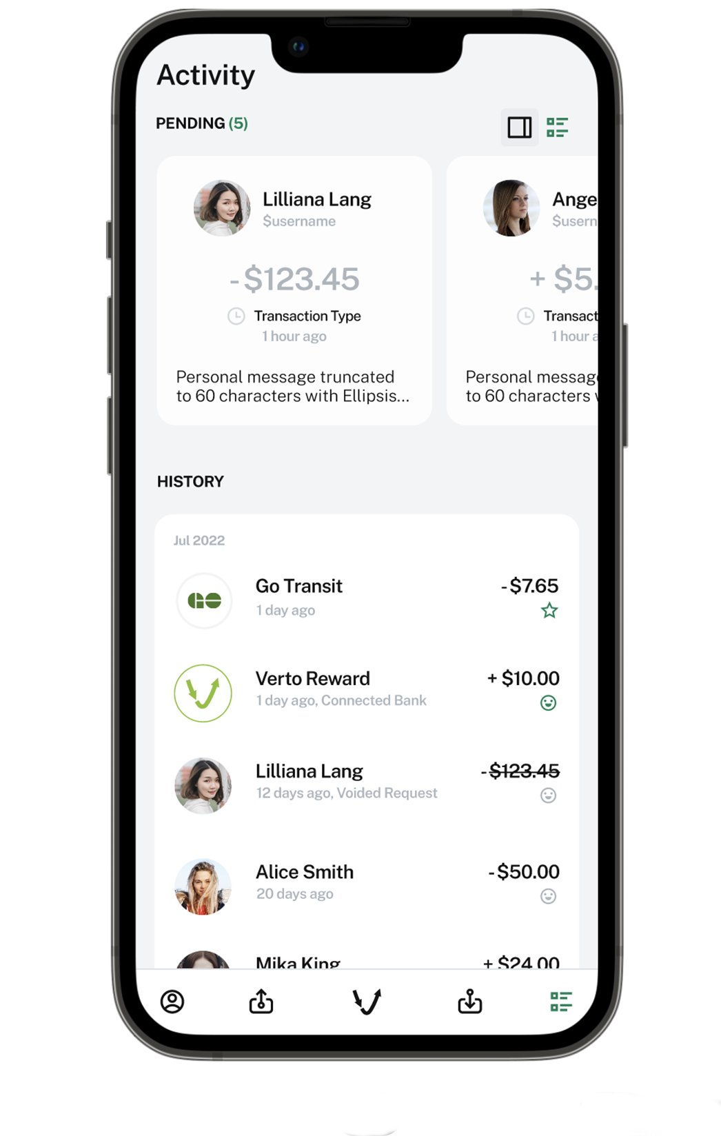 Verto wallet is the easiest way for buyers split bills, collect from roommates, teammates, colleagues, and repurchase from favourite merchants.